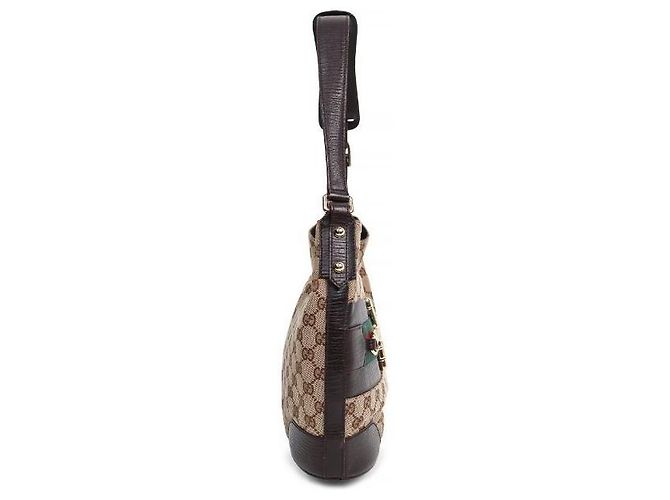 Gucci Borsa a tracolla hobo Hassler Horsebit Marrone - vista 2