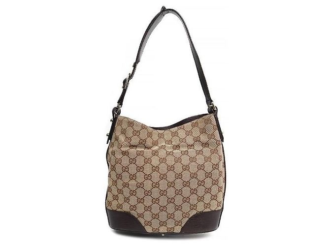 Gucci Borsa a tracolla hobo Hassler Horsebit Marrone - vista 3