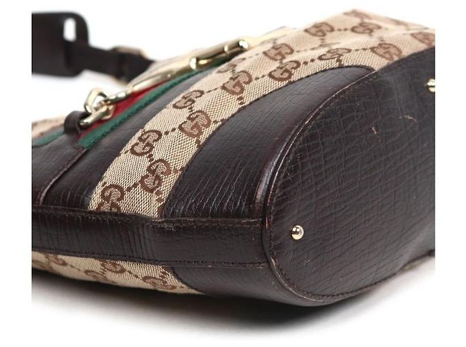 Gucci Borsa a tracolla hobo Hassler Horsebit Marrone - vista 5