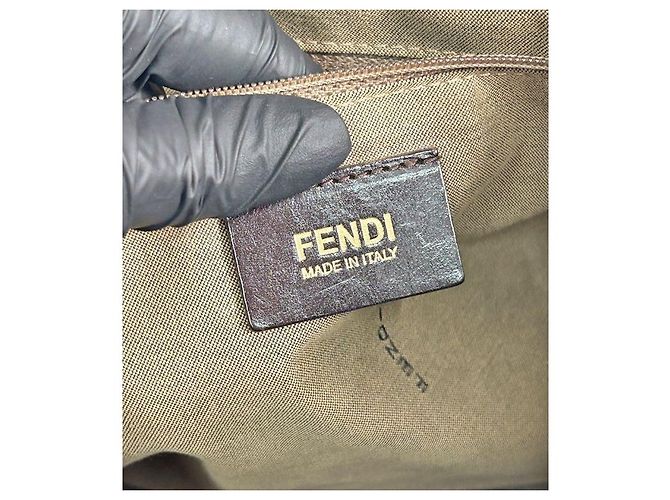 Fendi Borsa a tracolla Jukino marrone - vista 12