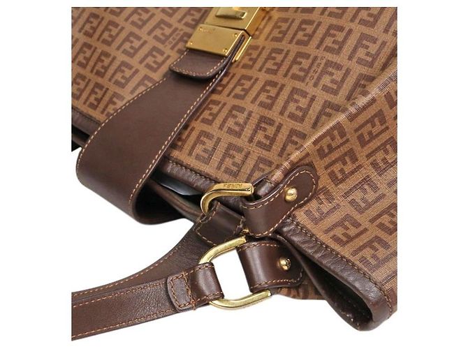 Fendi Borsa a tracolla Jukino marrone - vista 8