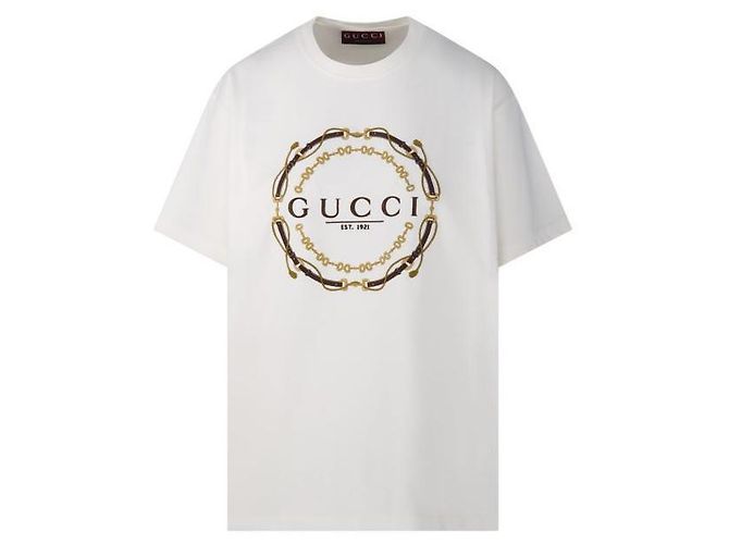 Gucci Camiseta de jersey de algodón Blanco - vista 3