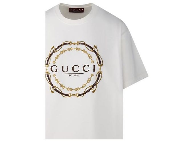Gucci Camiseta de jersey de algodón Blanco - vista 6