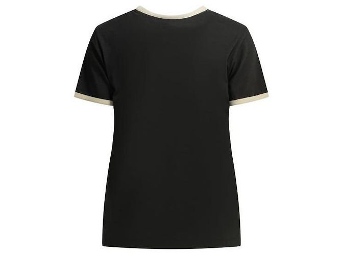 Moncler Jersey T-Shirt mit Flockdruck-Logo Weiß - Ansicht 4