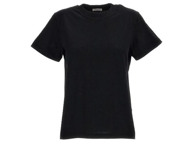 Moncler T-Shirt aus Baumwolle mit besticktem Logo - Ansicht 3