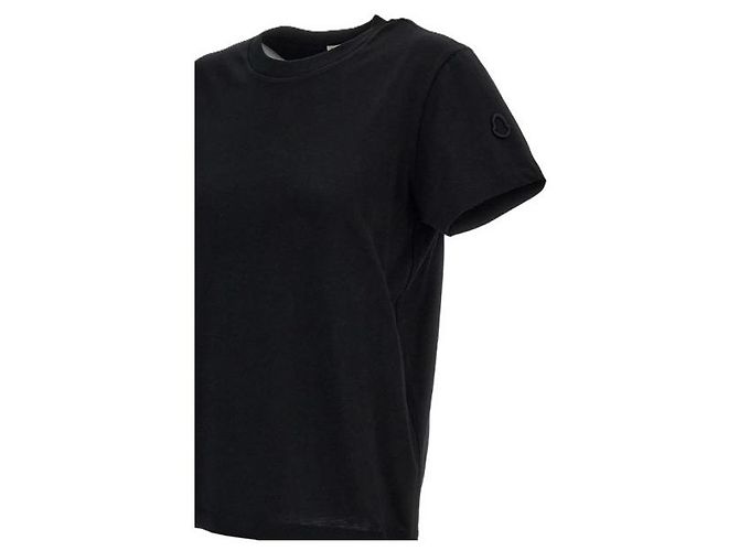 Moncler T-Shirt aus Baumwolle mit besticktem Logo - Ansicht 5