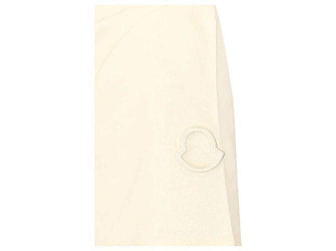 Moncler T-shirt in cotone con ricamo del logo Bianco - vista 5