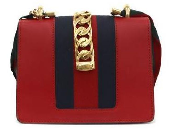 Gucci Bolso Sylvie rojo Roja - vista 4