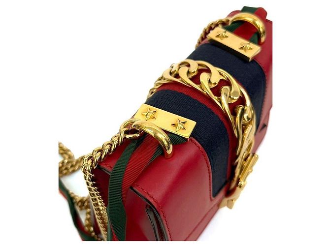 Gucci Bolso Sylvie rojo Roja - vista 6