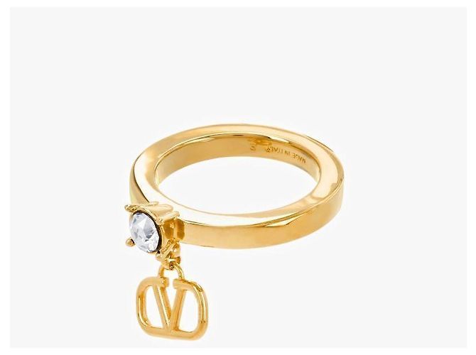 Valentino Anello Galan Van Logo Crystal da donna Multicolore - vista 5