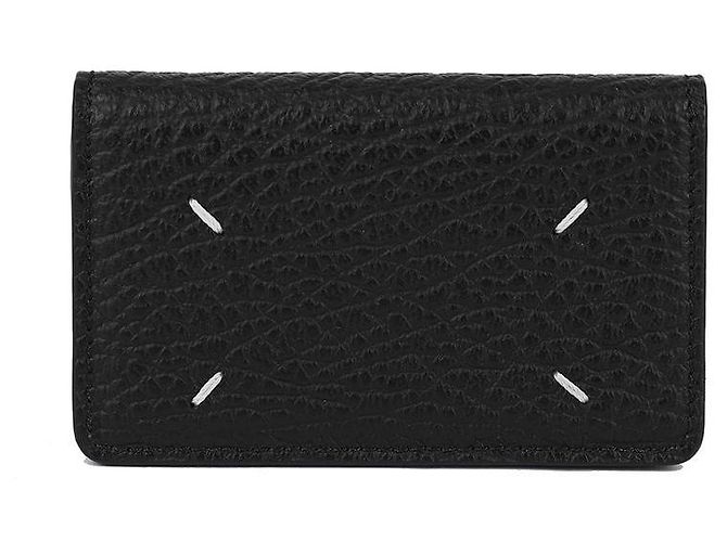 Maison Martin Margiela Signature Stitch Klappkartenetui Schwarz - Ansicht 4