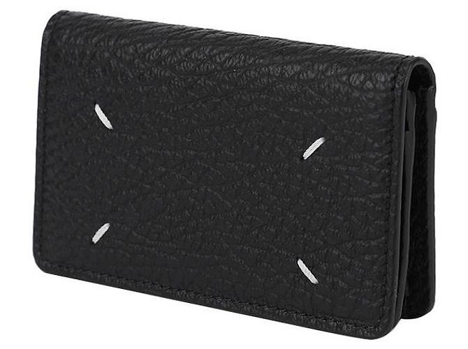 Maison Martin Margiela Signature Stitch Klappkartenetui Schwarz - Ansicht 5