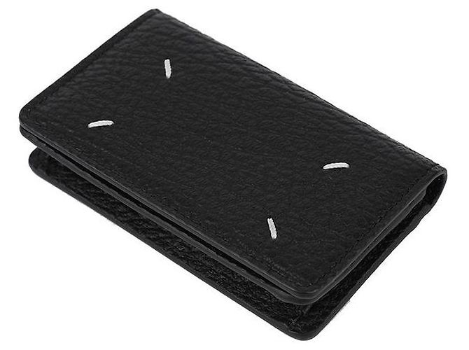 Maison Martin Margiela Signature Stitch Klappkartenetui Schwarz - Ansicht 7
