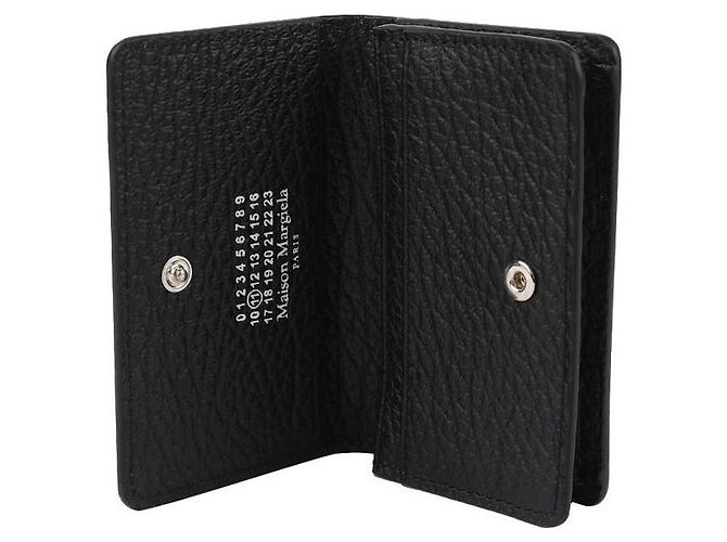 Maison Martin Margiela Signature Stitch Klappkartenetui Schwarz - Ansicht 8