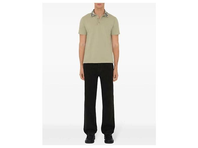 Burberry Baumwoll-Poloshirt mit kurzen Ärmeln Golden - Ansicht 5