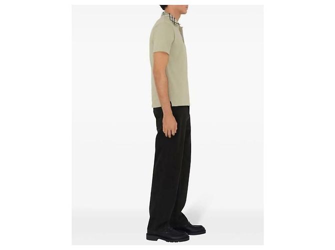 Burberry Baumwoll-Poloshirt mit kurzen Ärmeln Golden - Ansicht 6