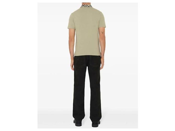 Burberry Baumwoll-Poloshirt mit kurzen Ärmeln Golden - Ansicht 7