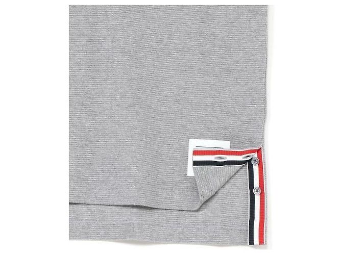 Thom Browne Polo aus Baumwolle mit Waffelrippen-Bündchen - Ansicht 8