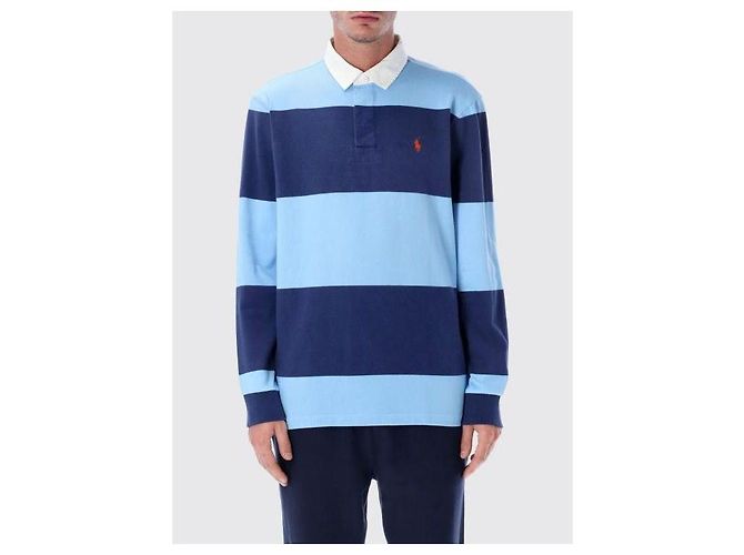Ralph Lauren Iconisches Rugby-Shirt mit Streifen Blau - Ansicht 4