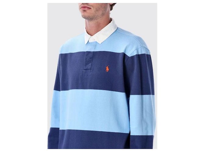 Ralph Lauren Iconisches Rugby-Shirt mit Streifen Blau - Ansicht 6