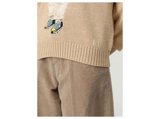 Ralph Lauren Baumwoll-Crewneck-Pullover mit Polo Bear Braun - Ansicht 6
