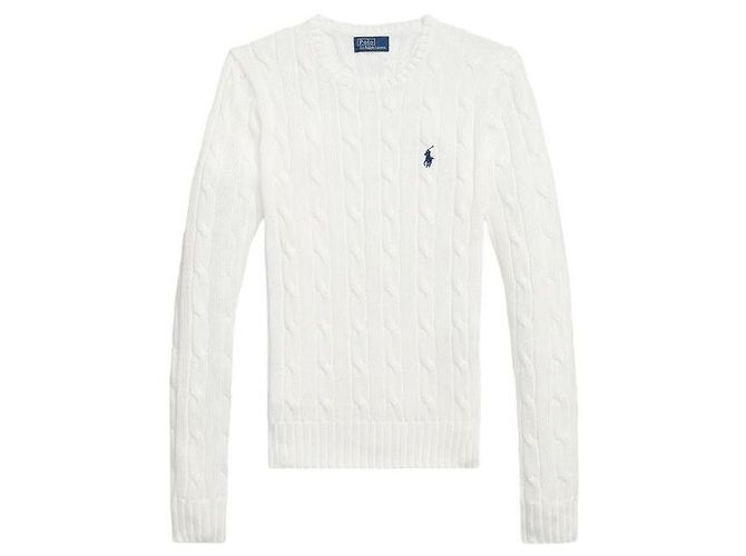 Ralph Lauren Punto trenzado de algodón Pima Blanco - vista 4