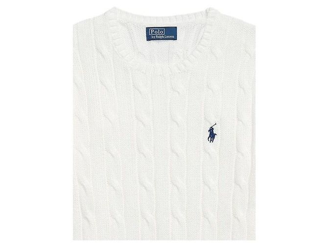 Ralph Lauren Punto trenzado de algodón Pima Blanco - vista 5