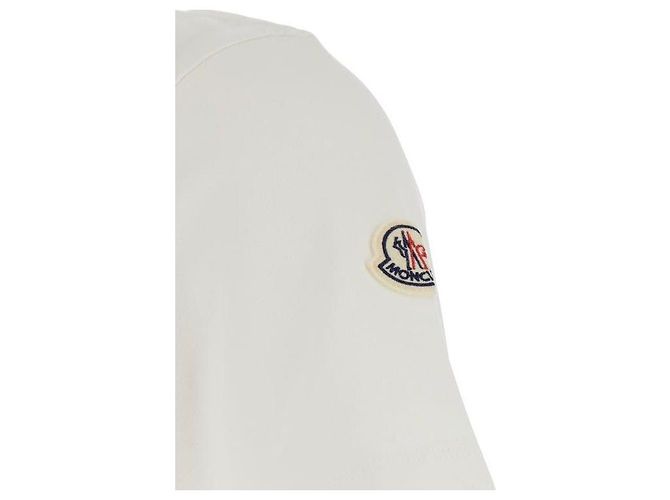 Moncler Baumwoll-T-Shirt mit Logo-Besatz - Ansicht 6