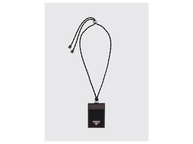 Prada Speedlock Re-Nylon Leather Card Holder - view 4