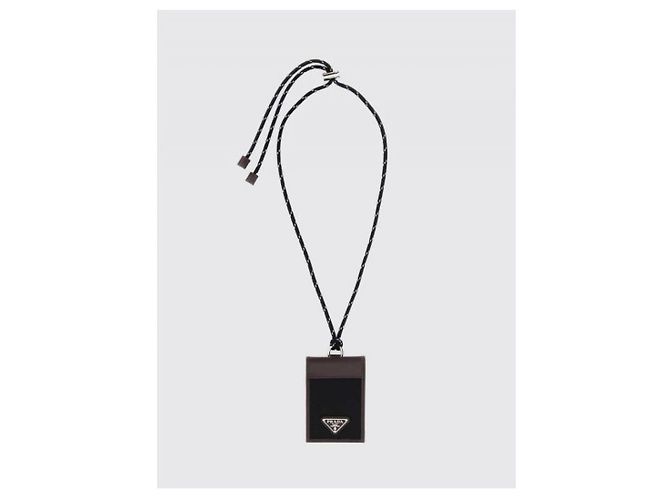 Prada Speedlock Re-Nylon Leather Card Holder - view 5