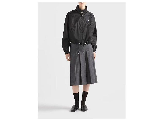 Prada Giacca Bomber in Re-Nylon - vista 5