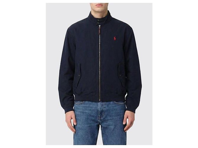Ralph Lauren Pony Logo Twill Jacket Blue - view 4