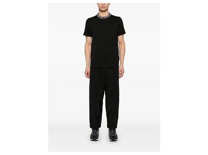 Moncler Baumwoll-T-Shirt mit Logo-Besatz - Ansicht 5