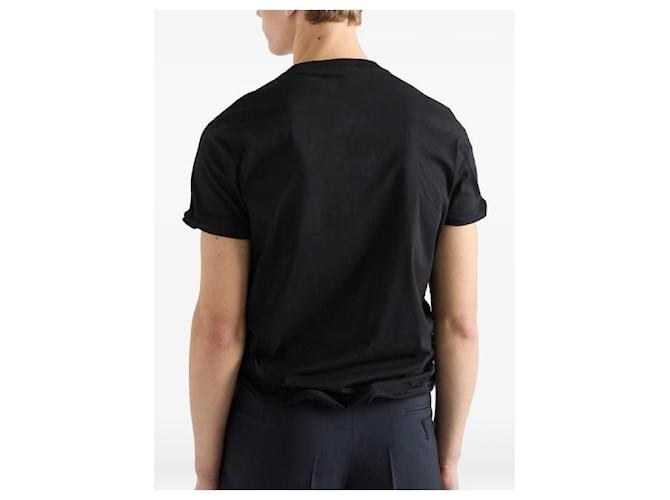 Prada Baumwoll-T-Shirt Schwarz - Ansicht 6
