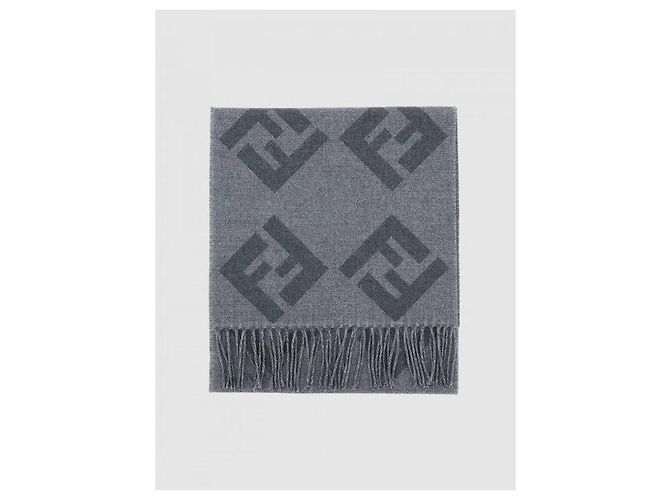Fendi Jacquard-Schal mit Fransenrand - Ansicht 4