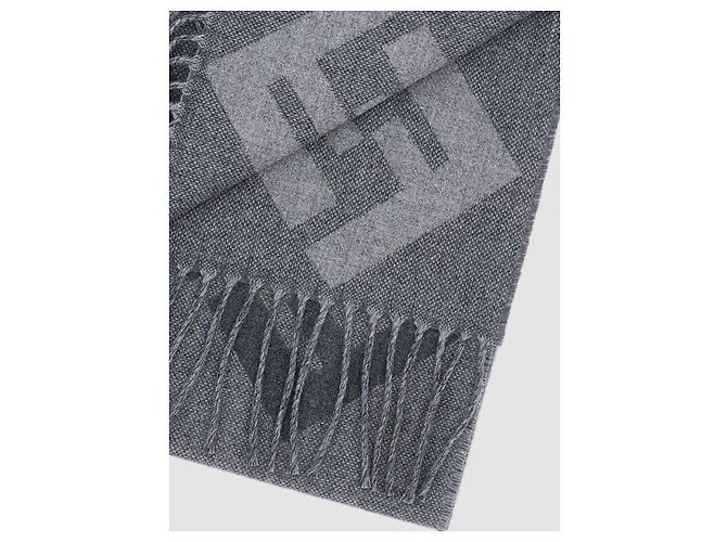 Fendi Jacquard-Schal mit Fransenrand - Ansicht 5