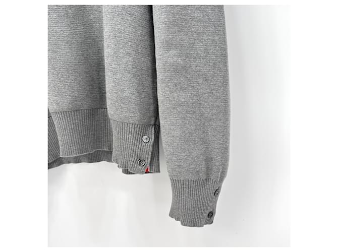 Thom Browne Milano-Strickarmband Grau Braun - Ansicht 8