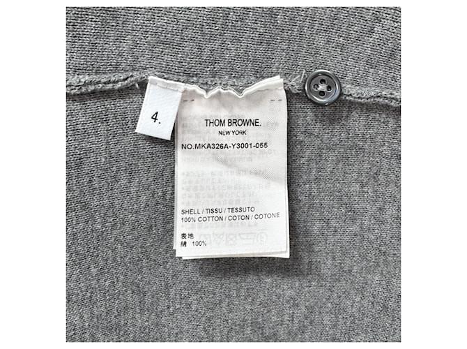 Thom Browne Milano-Strickarmband Grau Braun - Ansicht 9