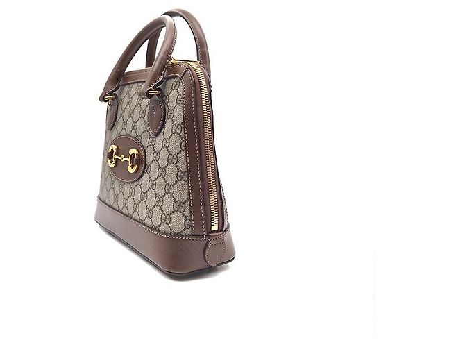 Gucci Borsa Horsebit con manico piccolo Marrone - vista 2