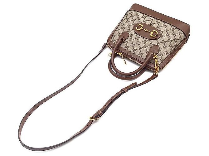 Gucci Borsa Horsebit con manico piccolo Marrone - vista 4