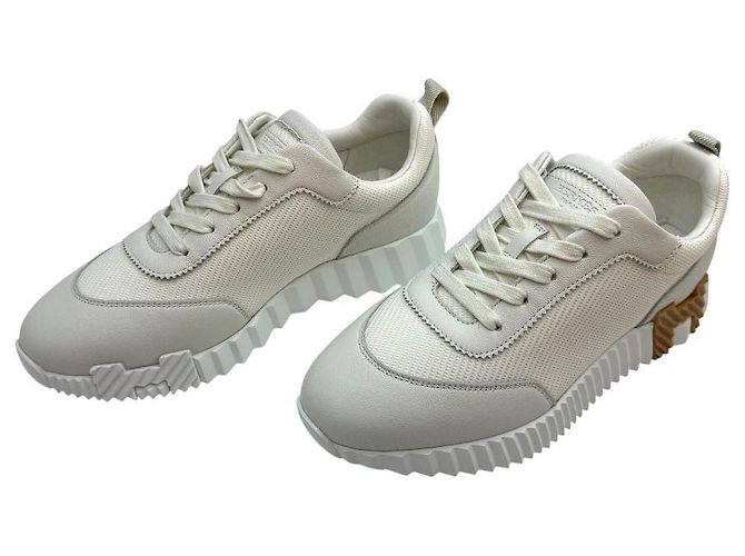 Hermès Sneakers Bouncing Mesh Technique Blanc da donna Bianco - vista 4