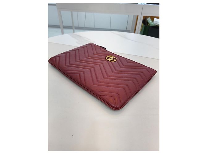 Gucci Clutch Marmont Rosso - vista 16