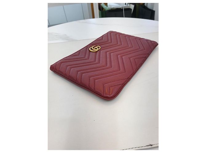 Gucci Clutch Marmont Rosso - vista 17