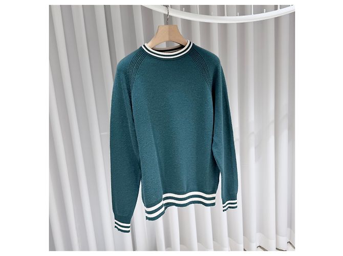 Loro Piana Pull en maille de cachemire Vert - vue 3