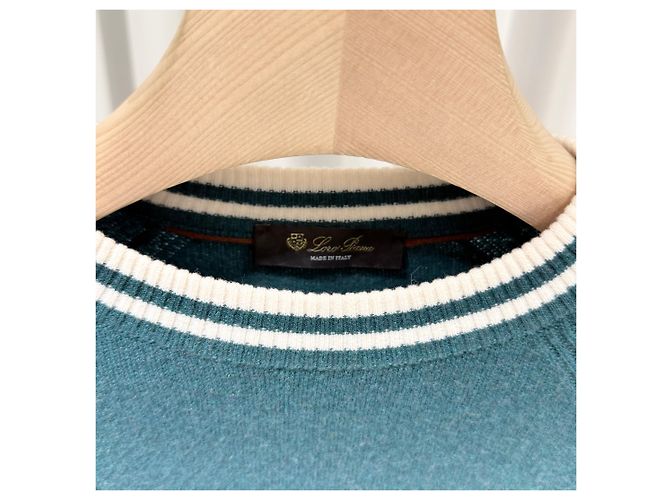 Loro Piana Pull en maille de cachemire Vert - vue 4