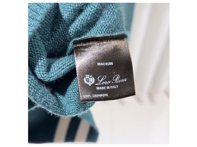 Loro Piana Pull en maille de cachemire Vert - vue 7