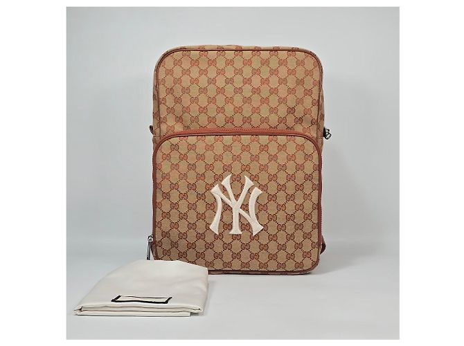 Gucci Zaino MLB GG Logo Jacquard Multicolore - vista 2