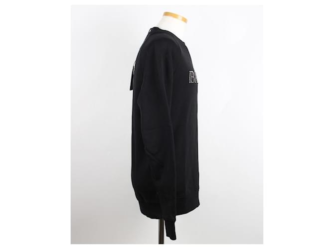 Balmain Sweatshirt mit metallischem Logo Schwarz - Ansicht 3