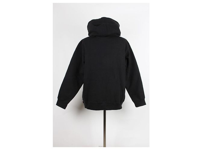Burberry Box Logo Fleece Hoodie Sweatshirt Schwarz - Ansicht 2