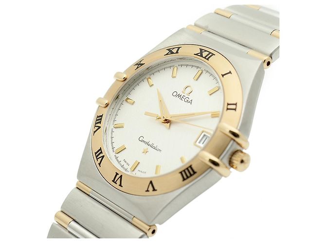 Omega Constellation Combi Medium Half Bar Argyle Pattern Dial Men's Watch Quartz White - view 10